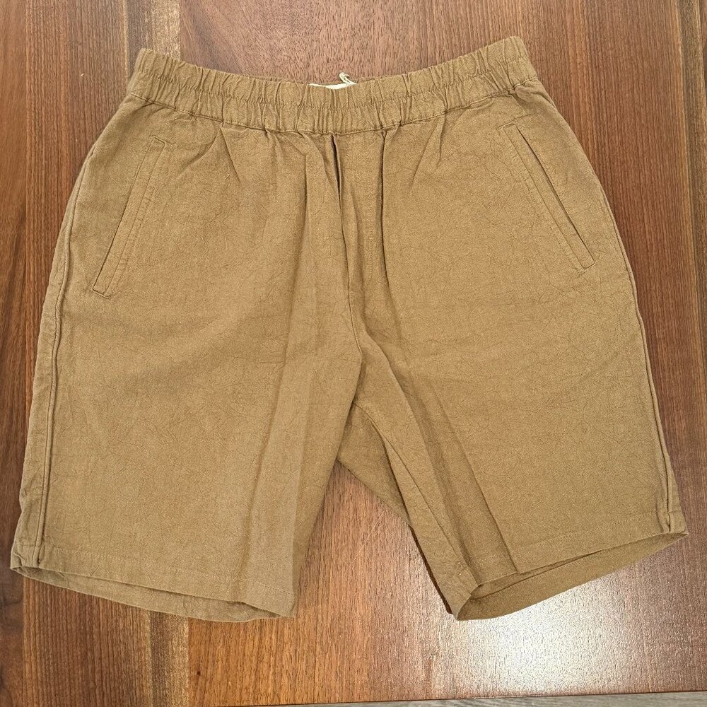 Folk - Crinkle Linen Short - Tan - Small Size 2 - BNWT